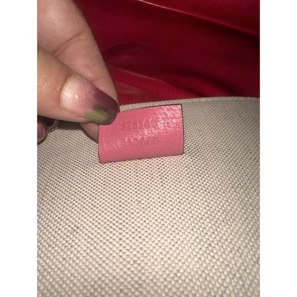 GUCCI Pink Coated Canvas Montecarlo Frame Logo Large Vertical Tote Bag - Picture 12 of 16